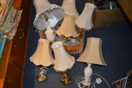 Box Containing Assorted Table Lamps