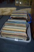 Two Boxes Containing a Large Collection of LP Records