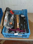 Assorted Roebuck and Other Handtools Including Fretsaws, Allen Keys, Chipping Hammers, etc.