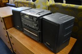 Sharp Music System with Speakers