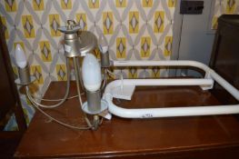 3 Branch Ceiling Light & a Heated Towel Rail