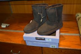 *Children's Shearling Boots (Chocolate Brown) Size:1
