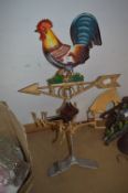 Cast Iron Cockerel Weather Vane