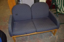 Blue Two Seat Settee
