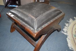 Leather Topped Stool