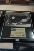 Framed and Signed Boxing Photograph Michael Watson