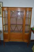 Victorian Satinwood Glazed Display Cabinet