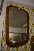 Teak Framed Wall Mirror