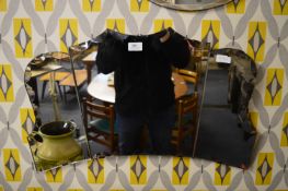 Three Section Bevelled Edge Wall Mirror