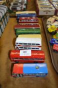 Collection of Nine Diecast Busses