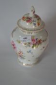 Floral Decorated Lidded Vase