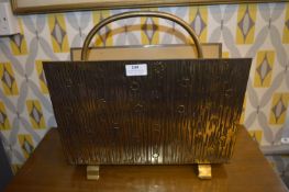 1950's Brass Magazine Rack