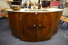 Walnut Veneered Turnidge Product Cocktail Bar