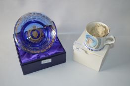 Royalty Commemorative Blue Dish and a Mug