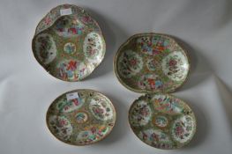 Four Decorative Japanese Dishes