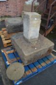 Large Stone Block Sundial