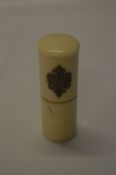 Ivory Cased Scent Bottle with Silver Cartouche