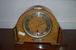 Walnut Cased Mantel Clock