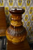 Brown Pottery Table Lamp Base