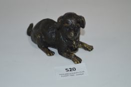 Burgman Painted Bronze Figure of a Dog