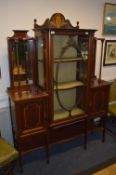 Edwardian Mahogany Inlaid Display Cabinet