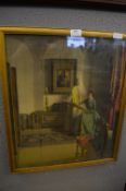 Gilt Framed Coloured Print 