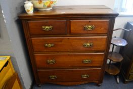 Mahogany Four Height Chest of Drawers