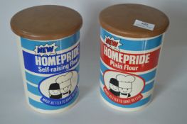 Crown Devon Homepride Flour Canisters