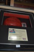 Framed and Signed Boxing Glove Rubin 