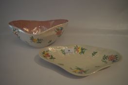 Maling Pearl Lustre Bowl and Dish