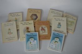 Beatrix Potter Books and Two The Snowman Books