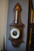 Oak Wall Mounted Barometer