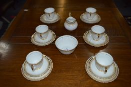 New Chelsea Gilt Decorated Part Tea Set Twenty Pieces