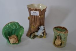 Three Hornsea Pottery Vases