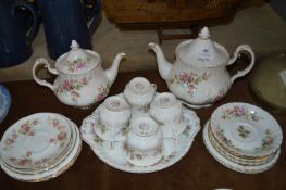 Royal Albert Moss Rose Part Tea Set