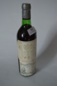 Bottle of Marques De Riscal Bordeaux Wine Vintage 1973