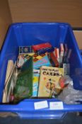 Box Containing Playing Cards, Board Games, Monopoly, Solitaire, etc.