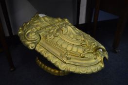 Gilt Painted Cast Iron Coal Box