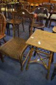 Wicker Work Occasional Table and Chair