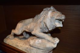Stoneware Garden Lion