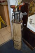 Vintage Golf Clubs and Bag