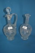Pair of Glass Decanters