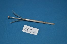Hallmarked Silver Cocktail Swizzle Stick Approx 6.4g
