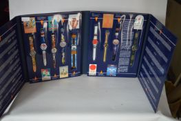Collection of Swatch Olympic Games Wristwatches