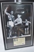 Framed and Signed Photograph Poster Jake Lamotta
