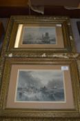 Pair of Gilt Framed Engravings 