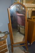 Oak Framed Cheval Dressing Mirror