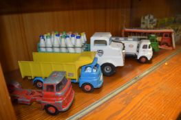 Six Triang Commercial Vehicle: Milk Truck, Farmers Truck, etc.