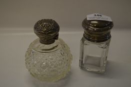 Two Silver Topped Scent Bottles