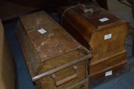 Two Wood Cased Singer Sewing Machines